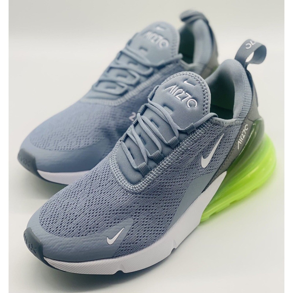 NEW Nike Air Max 270 Obsidian Mist White Lime Green AH6789-404 Women’s Size 5